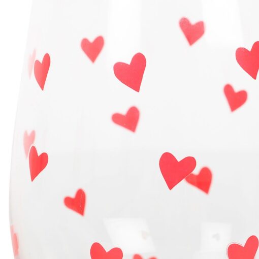 Heart Print Stemless Glass - Image 2