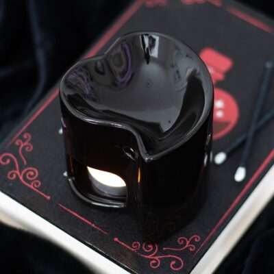 Heart Oil Burner Black
