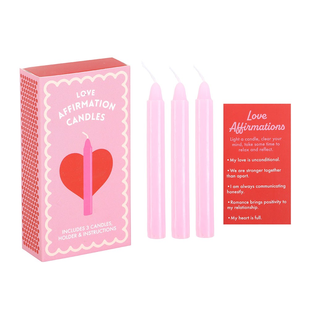 Set of 3 Love Affirmation Candles in a Box - Image 2