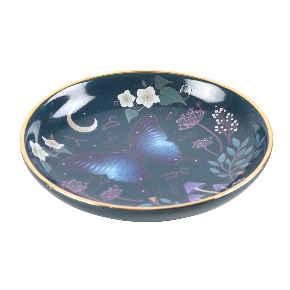 Round Midnight Moth Trinket Dish - Image 2