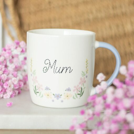 Mum Pastel Floral Mug - Image 5