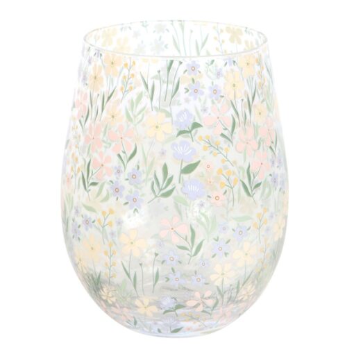 Ditsy Floral Print Stemless Glass - Image 2