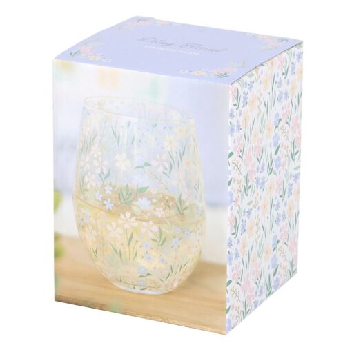 Ditsy Floral Print Stemless Glass - Image 3