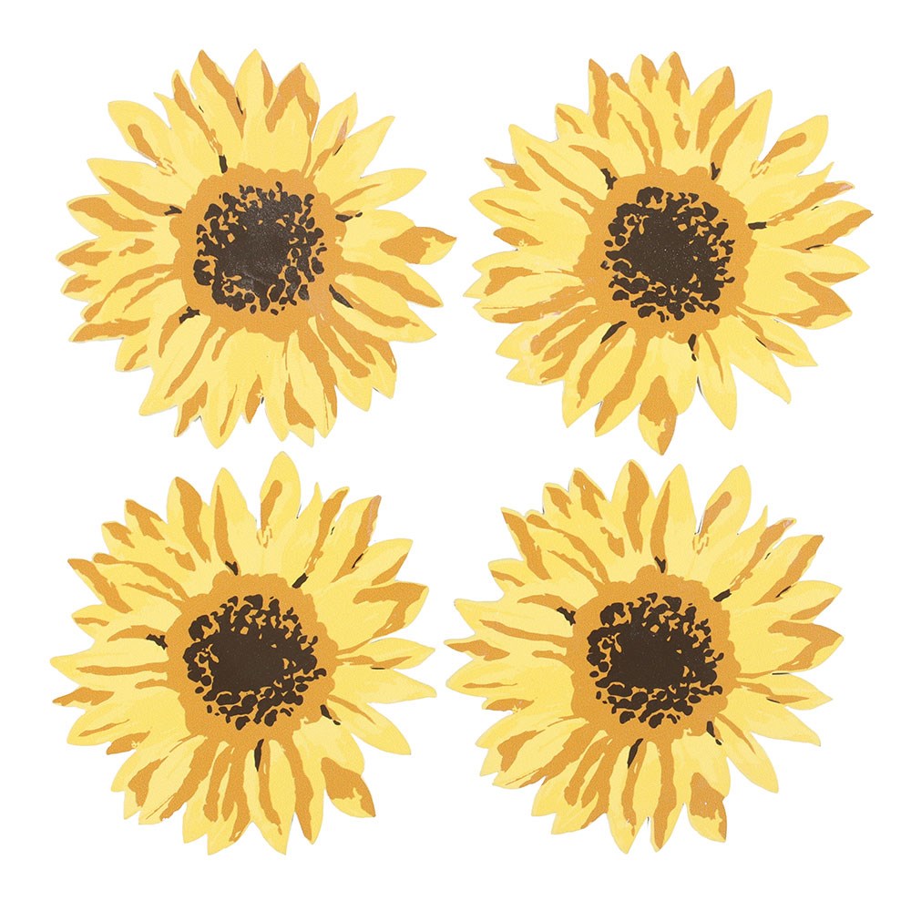 Set of 4 Sunflower Coasters - Image 2