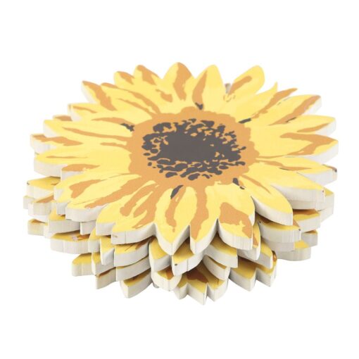 Set of 4 Sunflower Coasters - Image 2