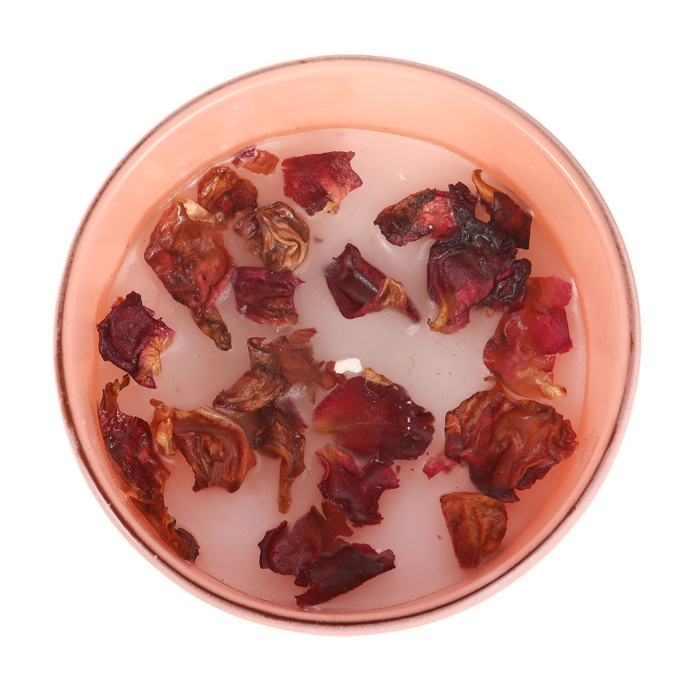 Wildflower Candle with Rose Petals - Image 3