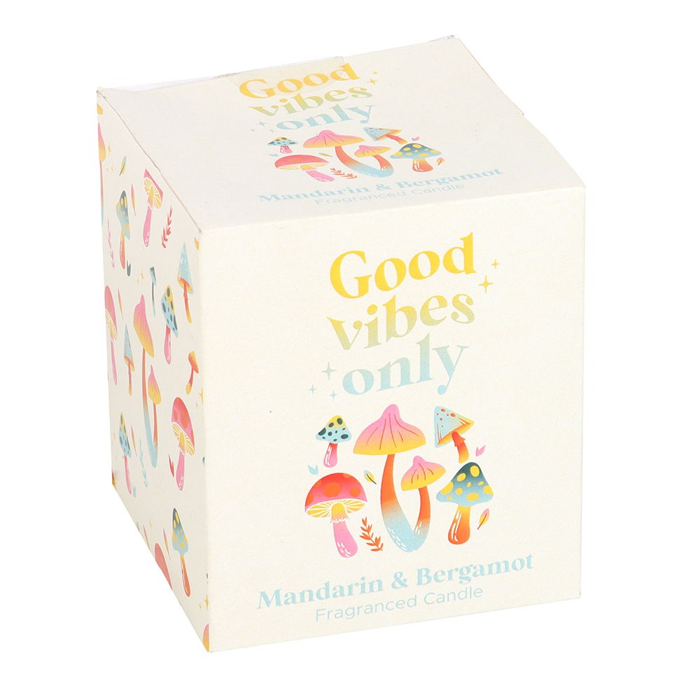 Good Vibes Only Mandarin & Bergamot Candle - Image 3