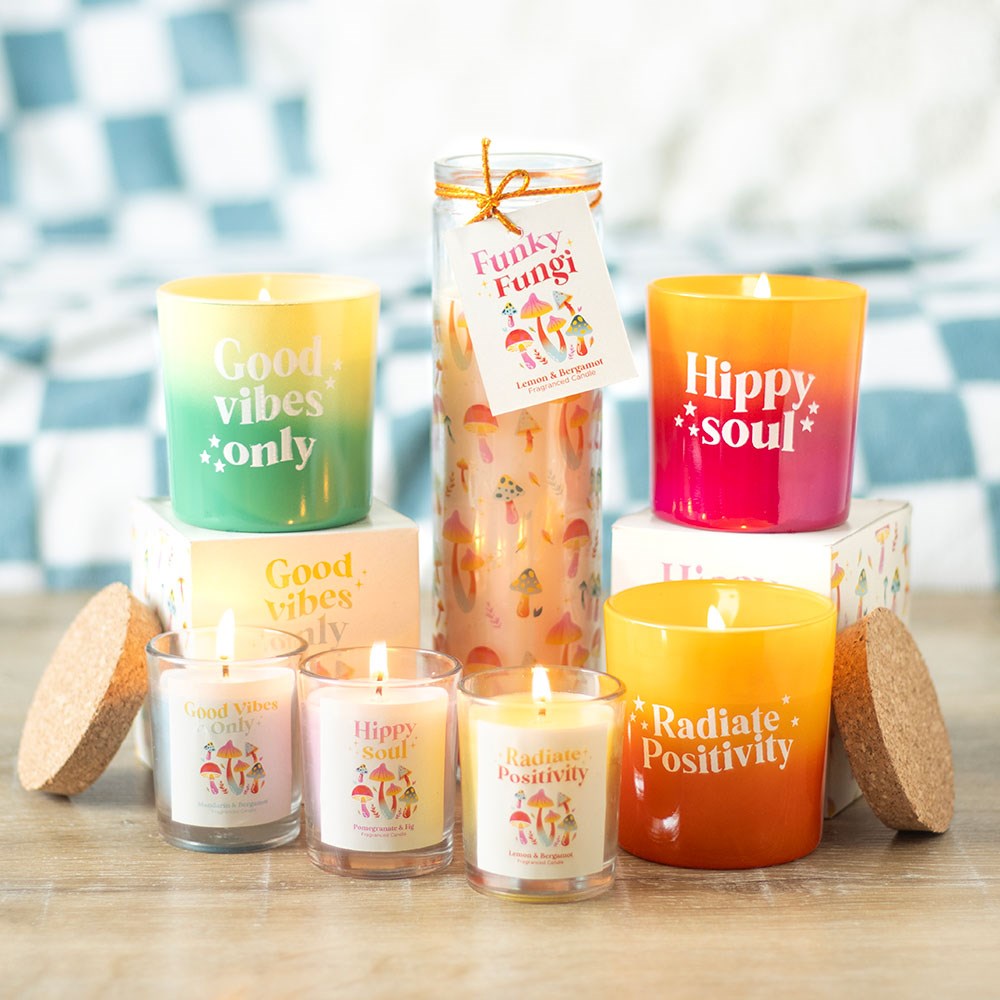 Good Vibes Only Mandarin & Bergamot Candle - Image 6