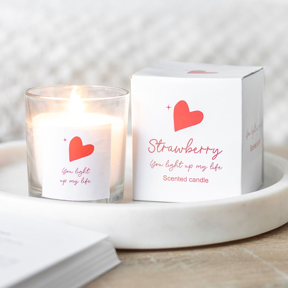 You Light Up My Life Strawberry Candle - Image 4