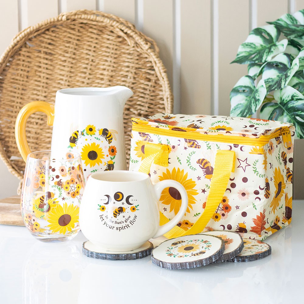 Summer Bee and Sunflower Ceramic Flower Jug - Image 5