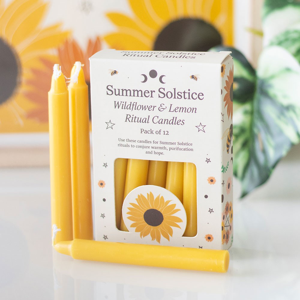 Wildflower & Lemon Summer Ritual Candles Pack of 12 - Image 2