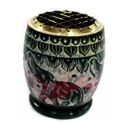 Elephant Multi Soapstone Resin Burner