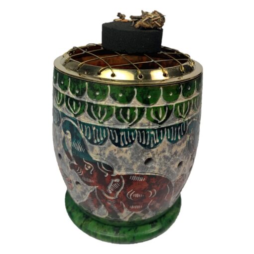 Elephant Multi Soapstone Resin Burner - Image 2