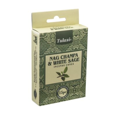 Tulasi Nag Champa & White Sage Cones Box