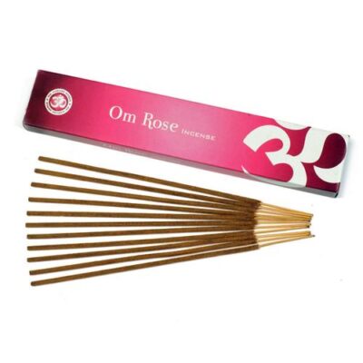 Om Rose Incense 15gm Box of 12 packets