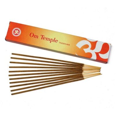 OM Temple Incense 15gm Box of 12 packets