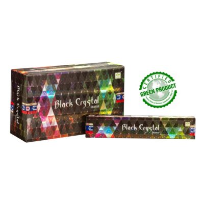 Satya Black Crystal 15gm Incense Box