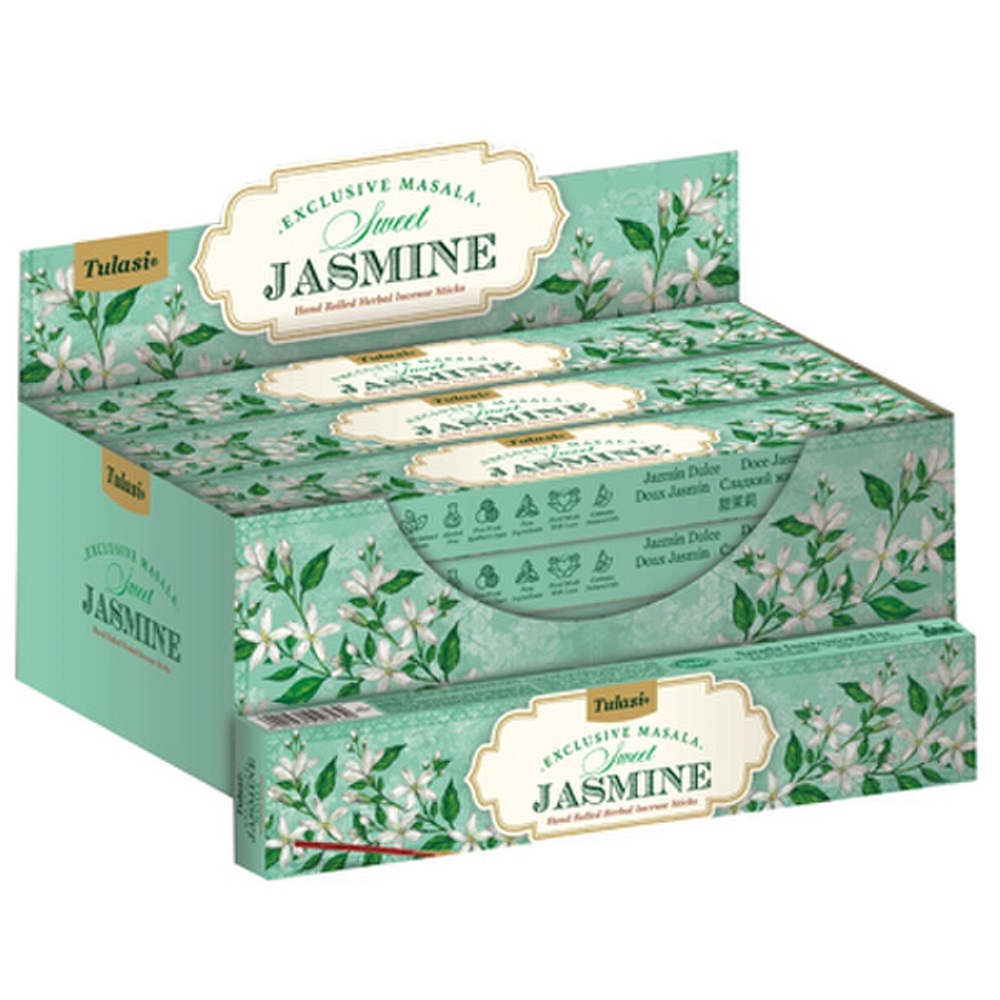 Tulasi Sweet Jasmine 15gm Incense Box