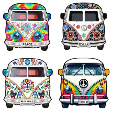 Kombi Van Ceramic Coaster Set of 4