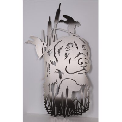 Duck Hunter Companion Metal Wall Art Pol ished