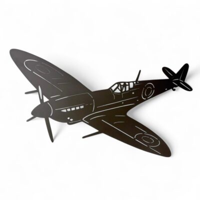 Spitfire Plane Metal Wall Art Rustic