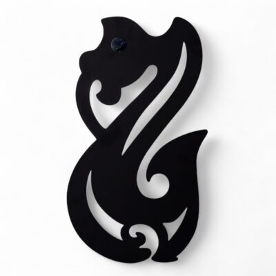 Manaia Metal Wall Art Black