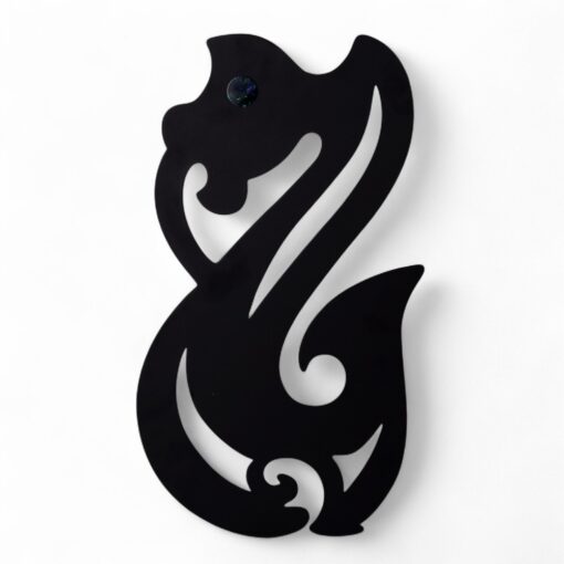 Manaia Metal Wall Art Black
