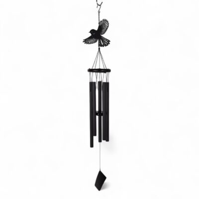Fantail Wind Chime 40" Black