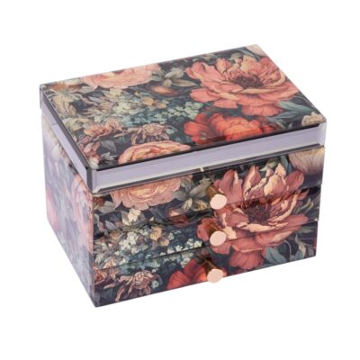 Full Red Flowers Jewellery Box