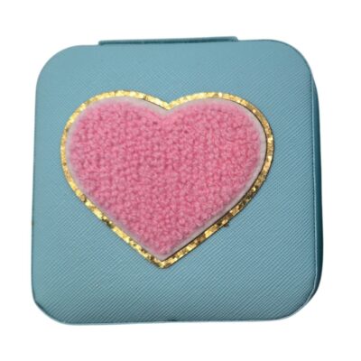 Heart Blue Jewellery Box
