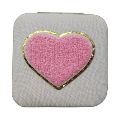 Heart White Jewellery Box