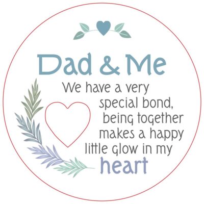 Dad and Me Piece of My Heart Magnet