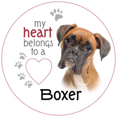 Boxer Piece of My Heart Magnet