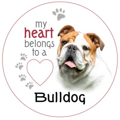 Bulldog Piece of My Heart Magnet