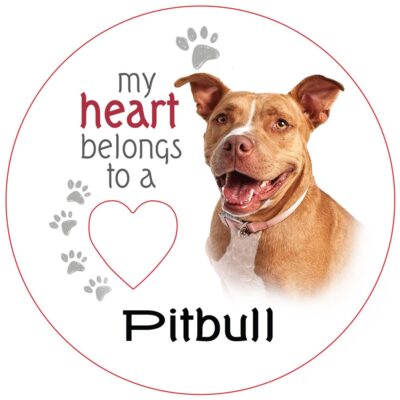 Pitbull Piece of My Heart Magnet