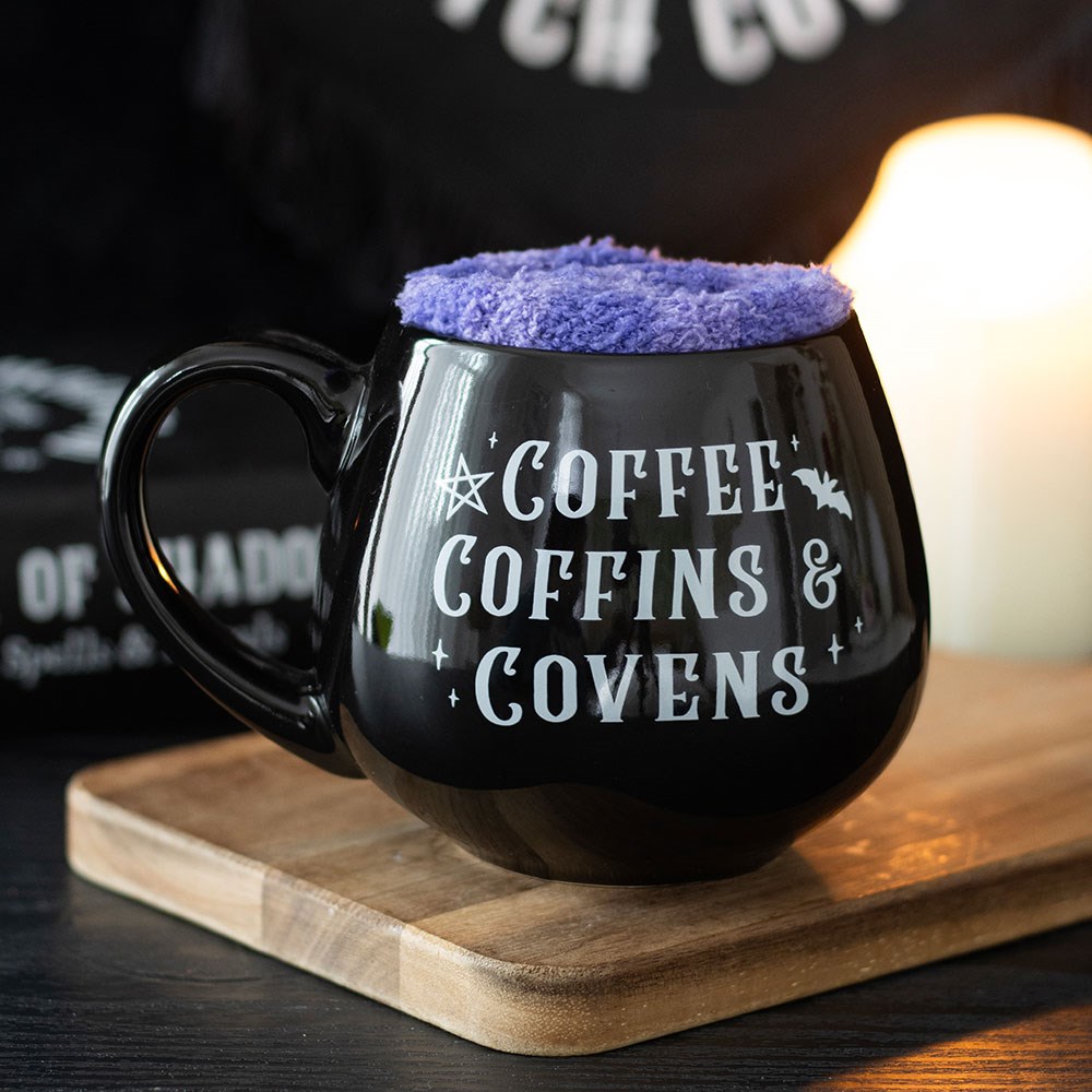 Coffee, Coffin & Covens Mug And Socks Set