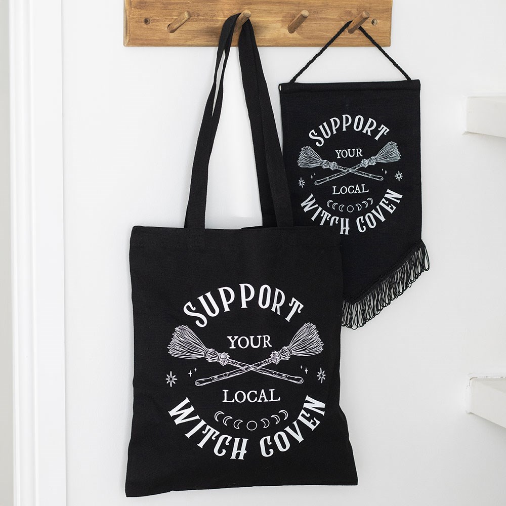 Support Your Local Witch Coven Polycotton Tote Bag - Image 2