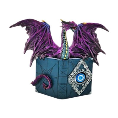 Purple Dragon On Book