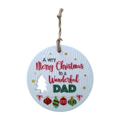 Dad Christmas Wishes Plaque