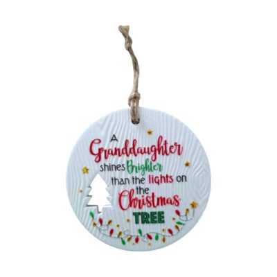 Granddaughter Christmas Wishes Plaque