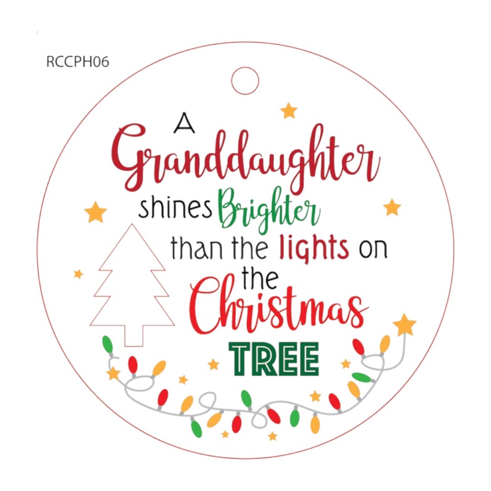 Granddaughter Christmas Wishes Plaque - Image 2