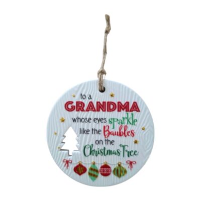 Grandma Christmas Wishes Plaque
