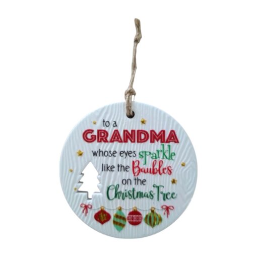 Grandma Christmas Wishes Plaque