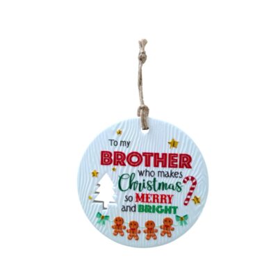 Brother Christmas Wishes Plaque