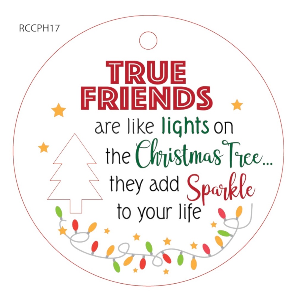 True Friend Christmas Wishes Plaque - Image 2