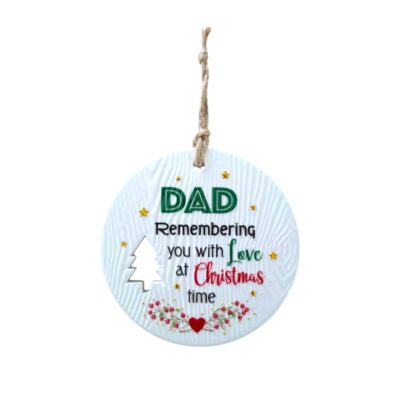 Dad Memories Christmas Wishes Plaque