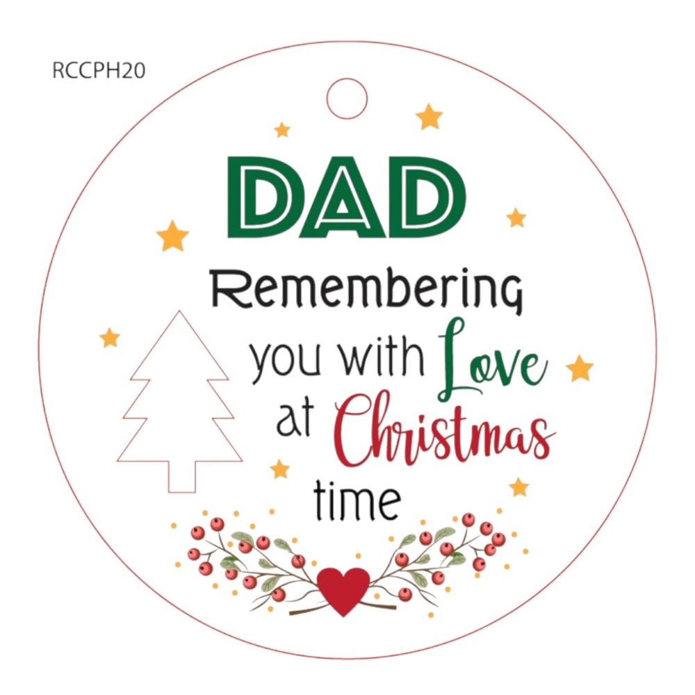 Dad Memories Christmas Wishes Plaque - Image 2