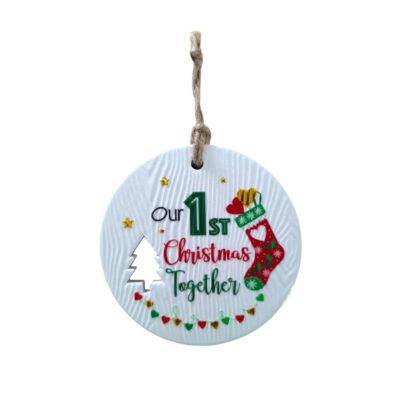 Our 1st Christmas Together Christmas Wishes Plaque