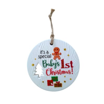 Special Baby's First Christmas Wishes Plaque