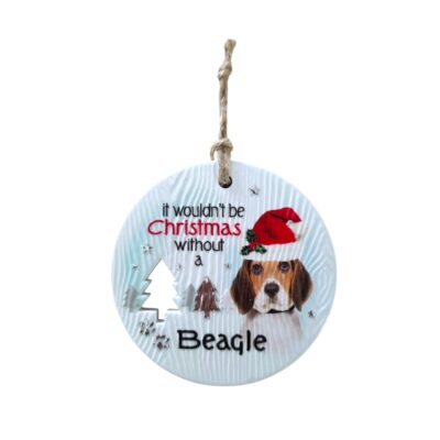 Beagle Christmas Wishes Plaque
